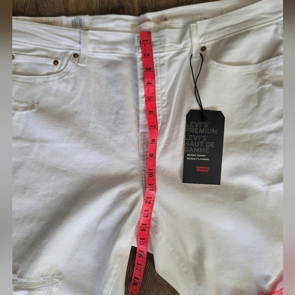 Levi's Plus White Jeans NWT 722 Wedgie Skinny #785 - Picture 14 of 16